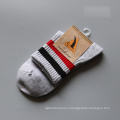 Patchwork Striped casual medium thick short tube sole band bone elastic mesh breathable spring and autumn style outdoor socks